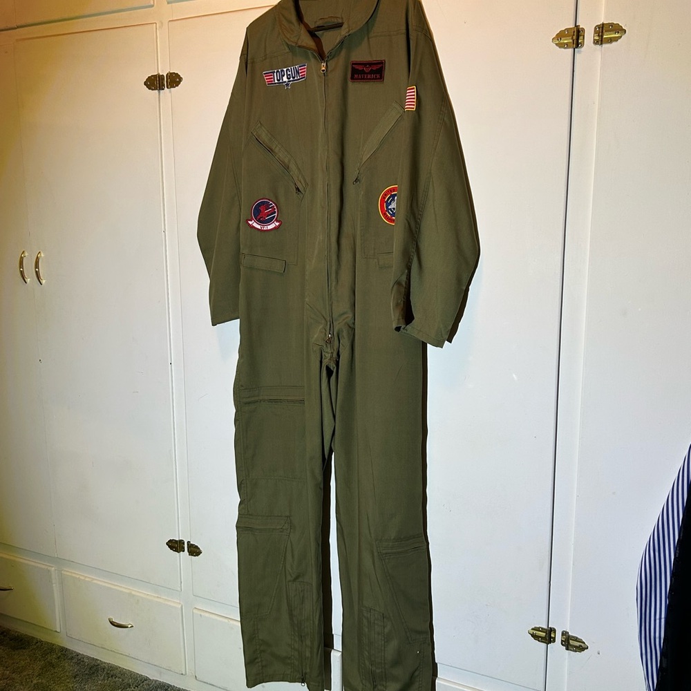 Top Gun Olive Green Flight Suit